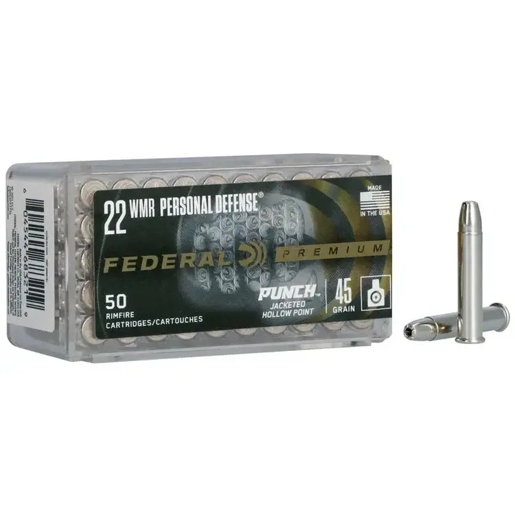 CCI FEDERAL PUNCH 22WMR 45GR JHP 50RDS