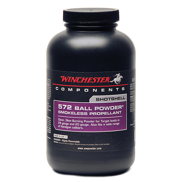 WINCHESTER 572 SMOKELESS BALL PISTOL/SHOTSHELL RELOADING POWDER 1LB