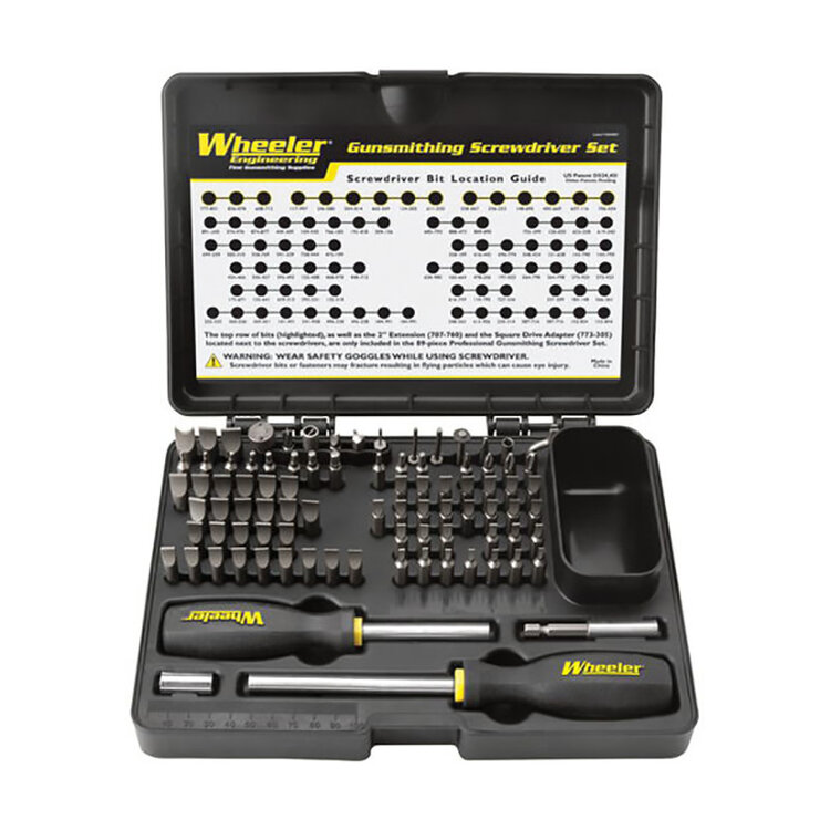 WHEELER WHEELER GUNSMITHING SCREWDRIVER SET  89pc  DELUXE