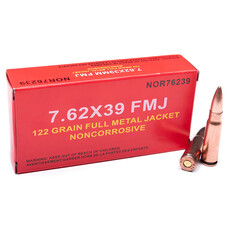 NORINCO 7.62X39 122gr FMJ NON-CORROSIVE 20rds