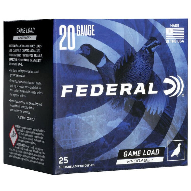 FEDERAL FEDERAL 20GA 3" 3DR 1 1/4OZ #6 HI BRASS LEAD