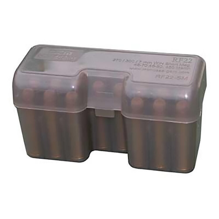 MTM CASE GARD MTM CASE-GARD FLIP-TOP 22-ROUND RIFLE AMMO BOX SHORT MAGS