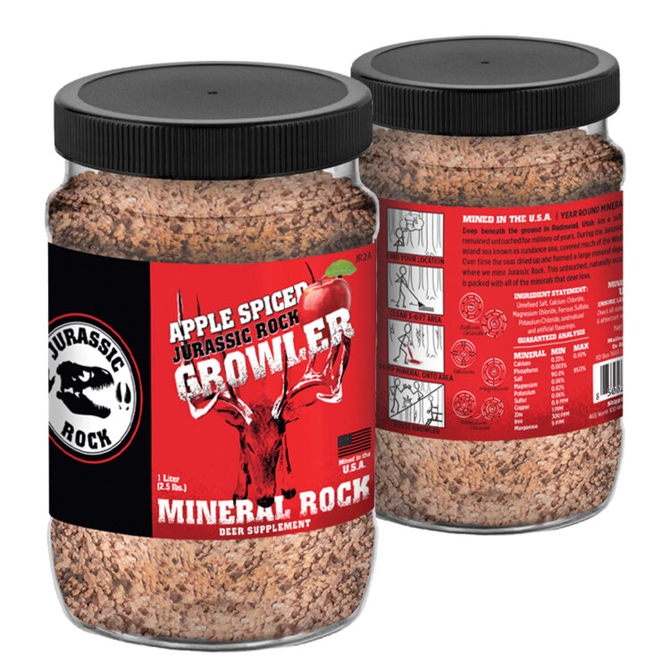 JURASSIC ROCK JR2A 2.5 LB GROWLER 1 QT APPLE SPICED CRUSHED MINERAL