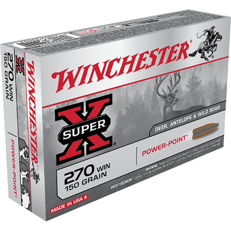 WINCHESTER SUPER-X 270WIN 150GR POWER-POINT 20RDS