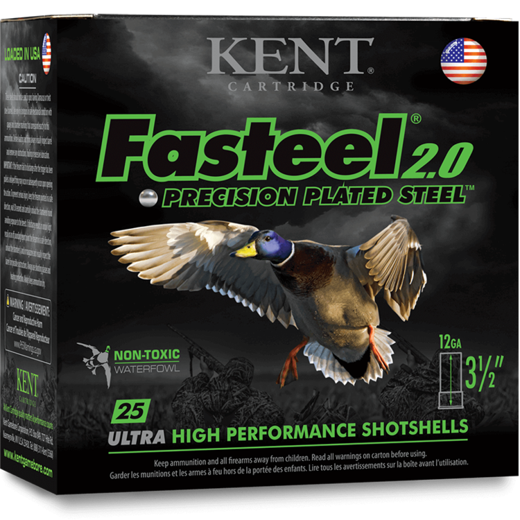 KENT KENT FASTEEL 12GA 3" 1 1/4 OZ #2 1500 FLAT OF  250RDS
