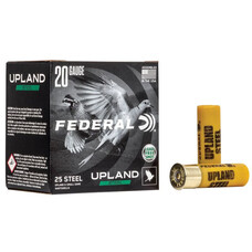 FEDERAL FEDERAL UPLAND STEEL SHOTSHELL, 20 GAUGE, 2-3/4", 7/8OZ, #7.5, 1500FPS, 25 ROUNDS PER BOX