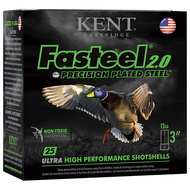 KENT KENT FASTESTEEL 2.0 12GA 3"1 1/8 OZ #3 25RDS