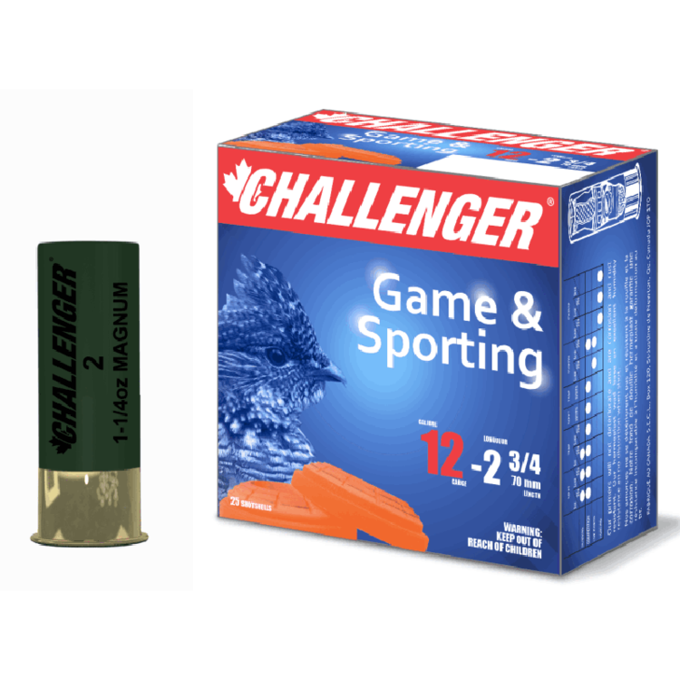 CHALLENGER CHALLENGER 20GA 2 3/4" 1OZ #5 1330 FPS HIGH BRASS