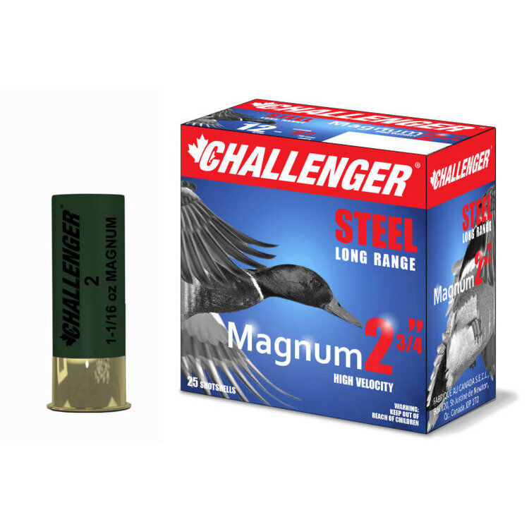 CHALLENGER CHALLENGER 12GA 2.75" 1-1/16OZ #2 STEEL