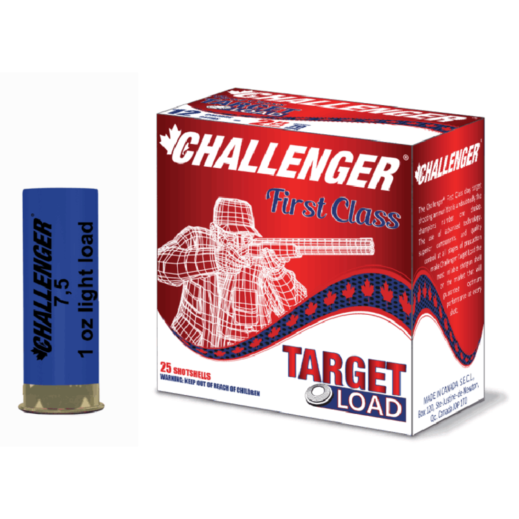 CHALLENGER CHALLENGER 12GA 2.75" 1OZ #7.5 LIGHT LOAD 250RDS