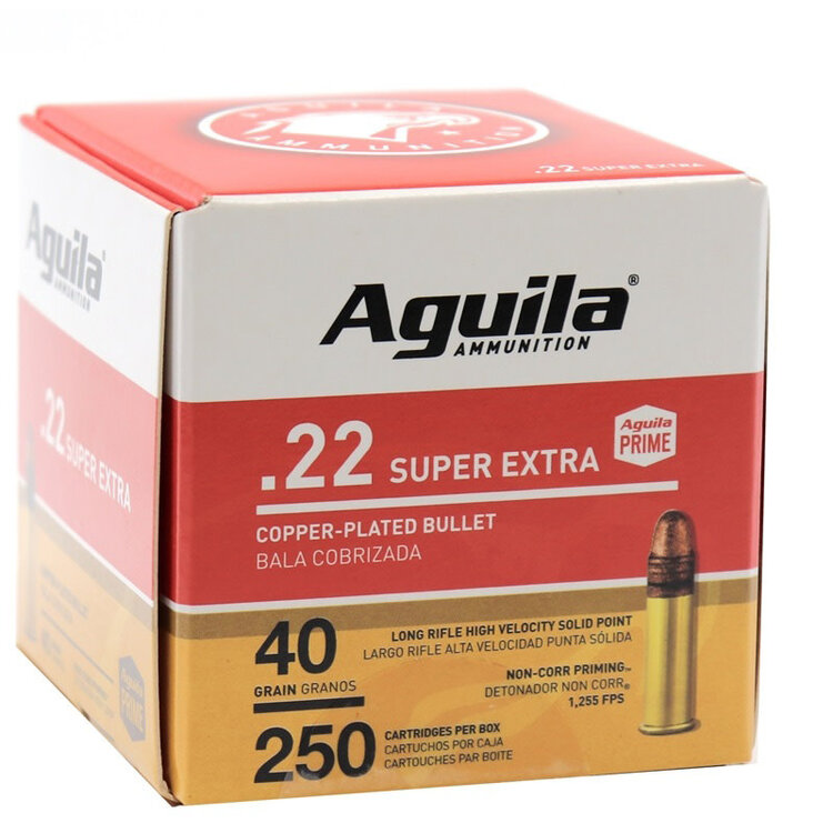 AGUILA AGUILA .22 LR HV SP 40 GR 250 PACK 1255FPS