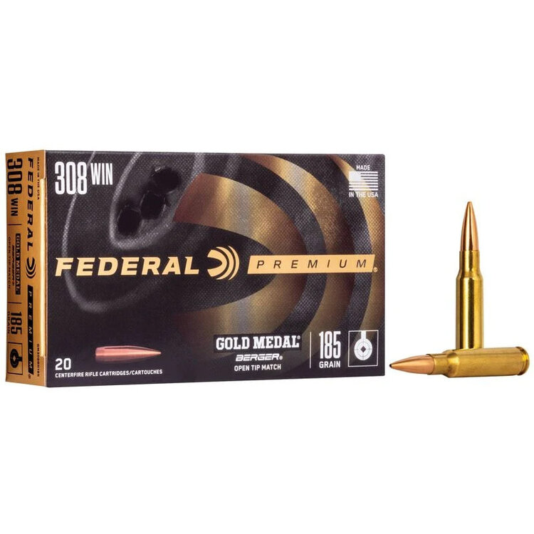 FEDERAL FEDERAL GOLD METAL 308 WIN 185GR JUGGERNAUT MATCH 20PK