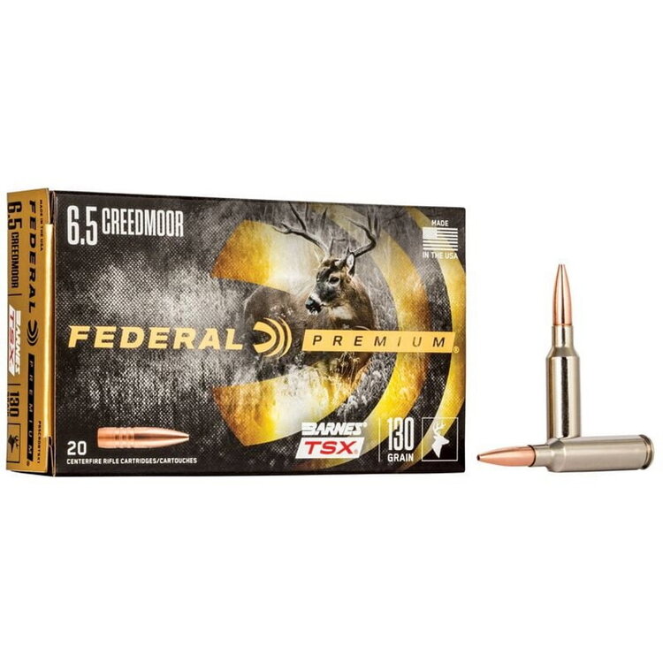 FEDERAL FEDERAL  6.5 CREEDMOOR 130 GR BARNES TSX 20PK