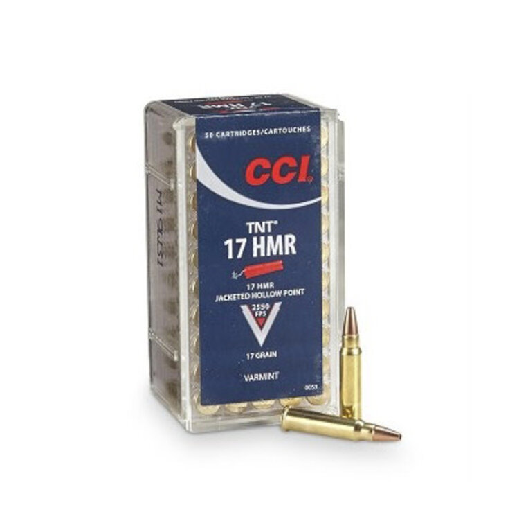 CCI CCI 17 HMR TNT 17GR  JHP 2550FPS 50rds