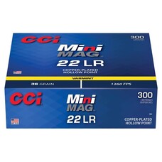 CCI CCI  22LR MINI MAG 36GR HP HV 1260FPS  300RDS BULK