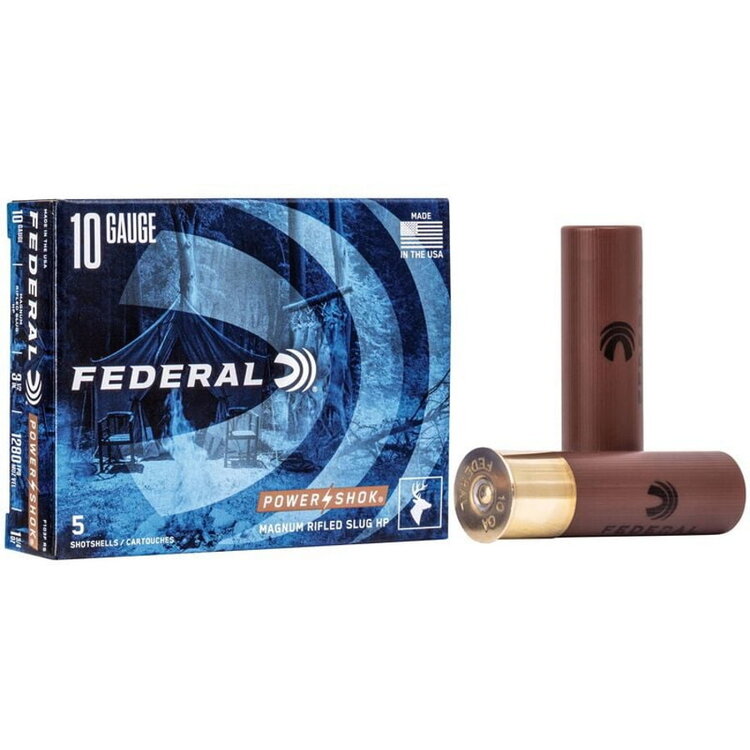 FEDERAL FEDERAL 10GA  3.5'' 1.75 OZ. HP RIFLED SLUG 1280FPS 5RDS