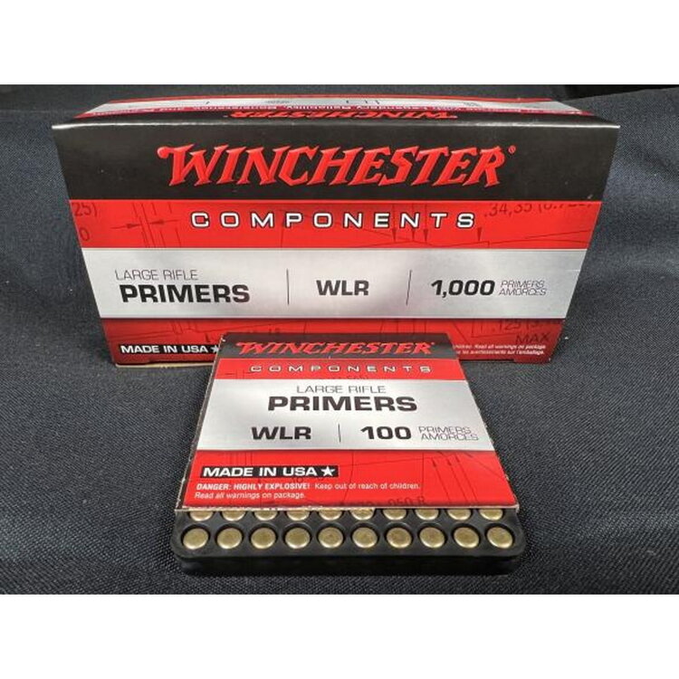 WINCHESTER  STANDARD  LARGE RIFLE PRIMER BRICK OF 1000