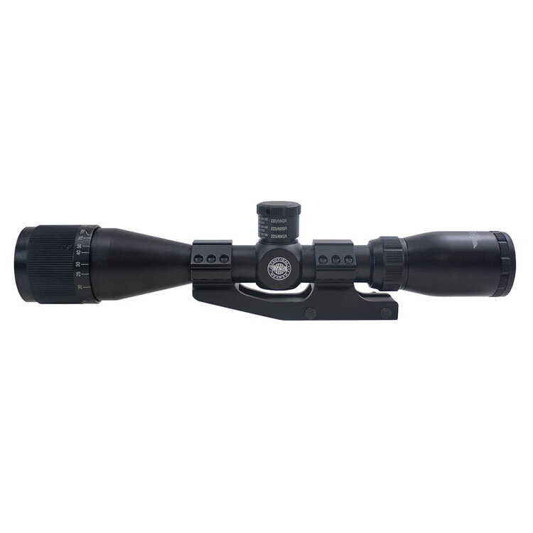 BSA TACTICAL 3-12X40AO RIFLESCOPE MIL DOT C/W CANTILEVER MOUNT