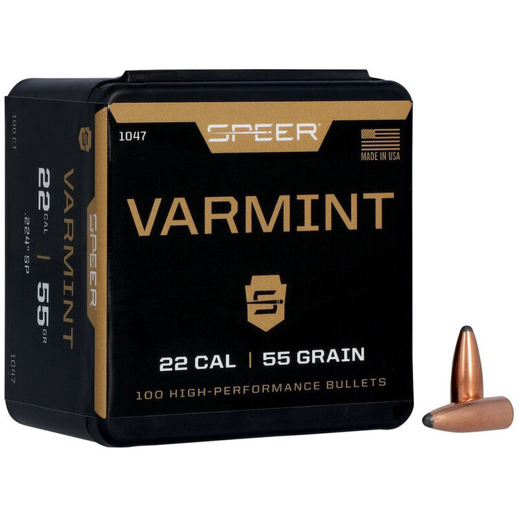 SPEER CCI SPEER  .224 55GR SPITZER SP BULLET 100/PK