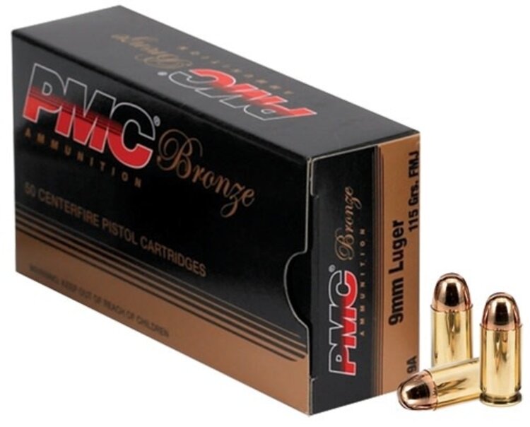 PMC PMC 9MM LUGER 115GR FMJ 50RDS