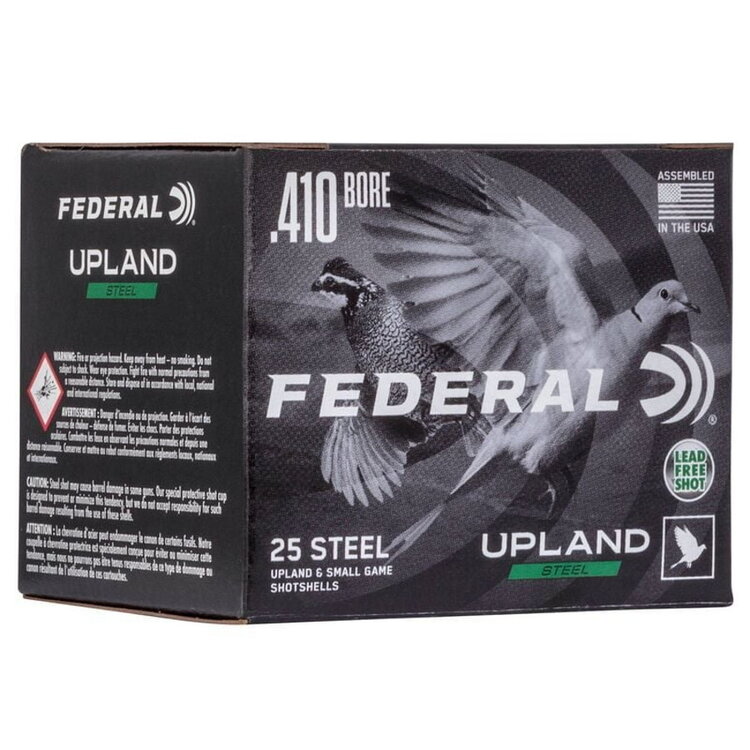 FEDERAL FEDERAL UPLAND STEEL 410GA 3" 3/8OZ #6 25RDS