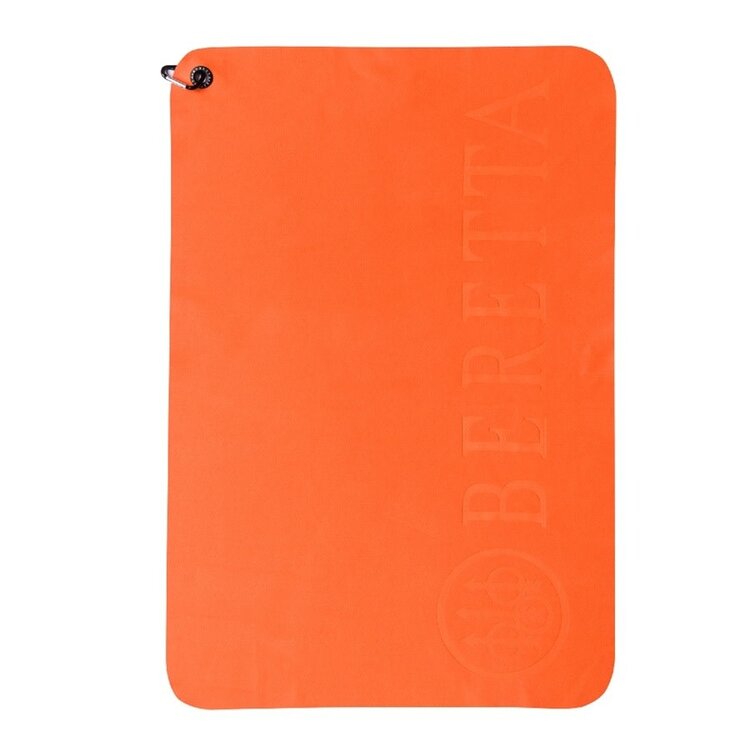 BERETTA SHOOTING TOWEL ORANGE W/ GROMMET