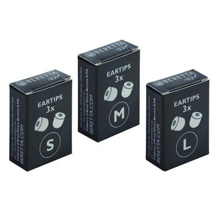 BETETTA BERETTA BLACK EAR TIPS --MEDIUM ONLY--