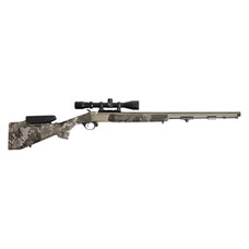 TRADITIONS PURSUIT XT PRO 50 CAL MUZZLELOADER  26 " FLUTED THREADED BARREL TUNGSTEN CERAKOTE  VEIL ALPINE  WITH SCOPE