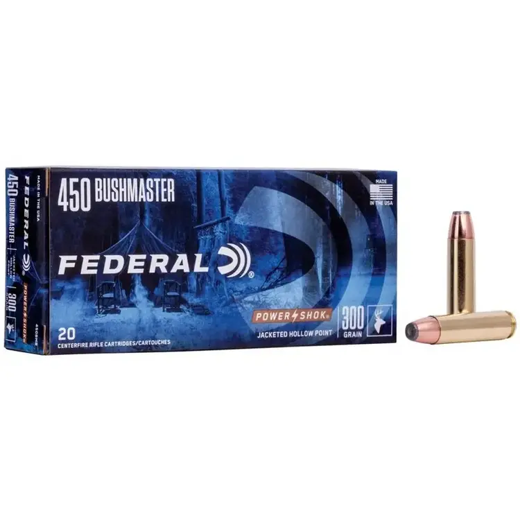 FEDERAL FEDERAL 450BUSHMASTER 300GR POWERSHOK JHP