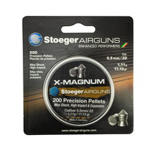 STOEGER PELLETS 5.5MM/.22 X-MAGNUM 111G/17.13GR (200) CLAMPACK