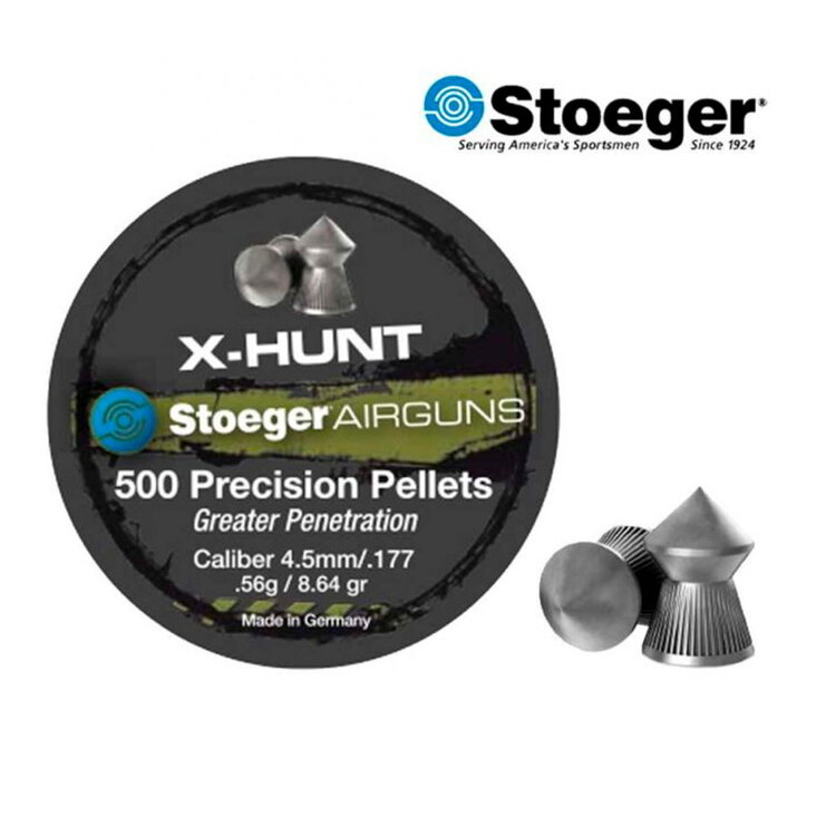 STOEGER PELLETS 177 X HUNTER POINTED 500PK