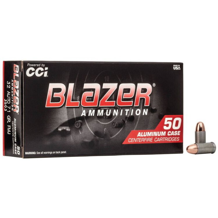 CCI CCI BLAZER ALUMINUM  32 AUTO 71GR FMJ 50RDS ALUMINUM