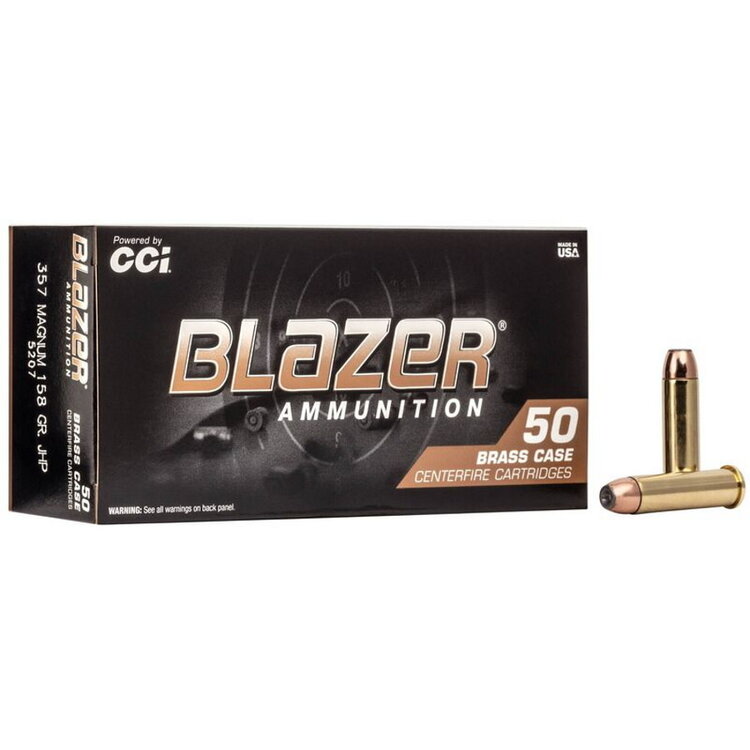 CCI CCI BLAZER BRASS 357 MAG 158GR JHP 50RDS