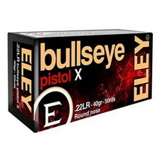 ELEY ELEY BULLSEYE PISTOL X 22 LR  40GR RN 50RDS