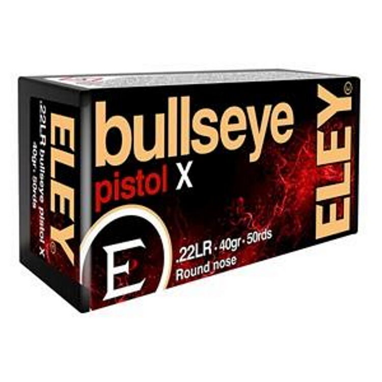 ELEY ELEY BULLSEYE PISTOL X 22 LR  40GR RN 50RDS