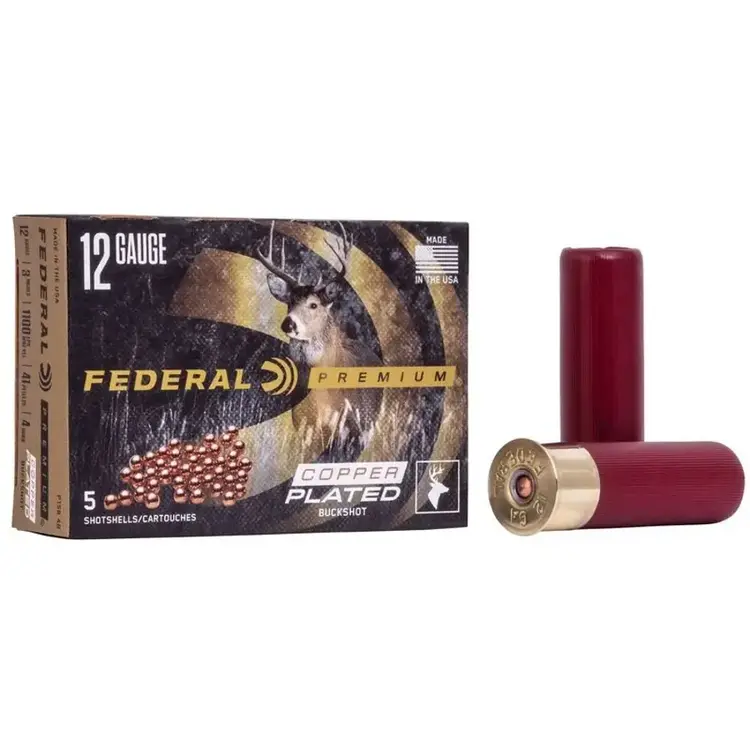FEDERAL FEDERAL PREMIUM 12 GA  3' # 4 BUCK 5RDS