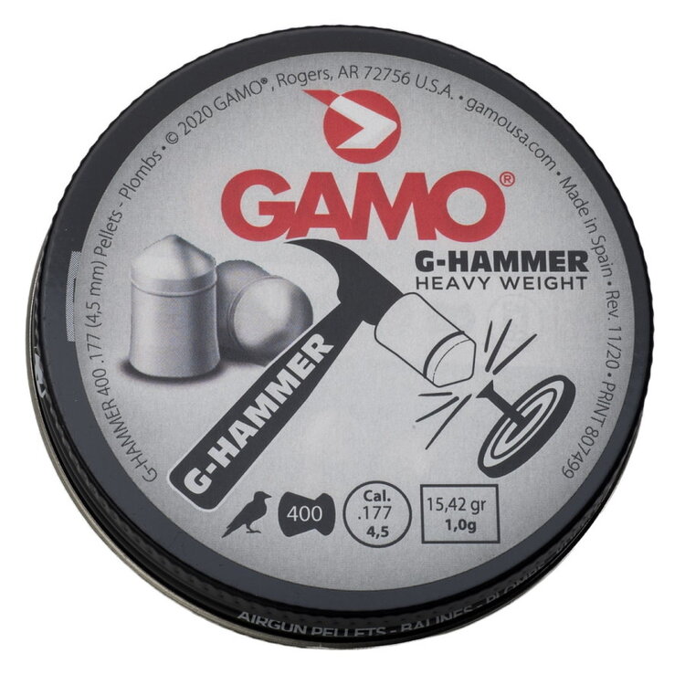 GAMO G-HAMMER PELLETS .177 CAL. 15.42GR 400PK
