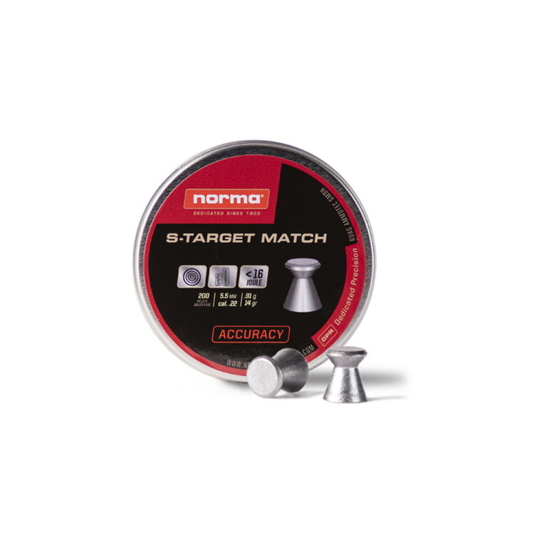 NORMA NORMA S-TARGET MATCH .22 PELLET 200PK