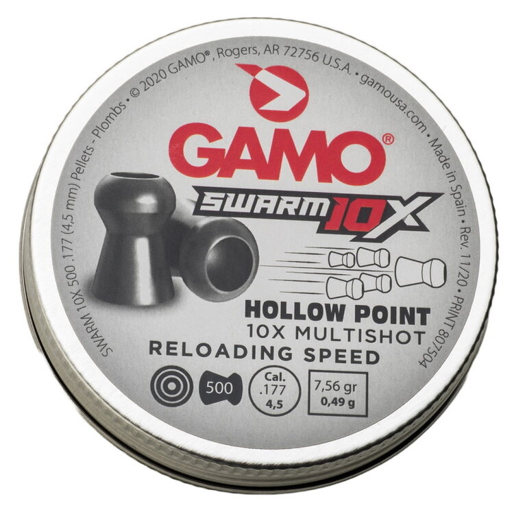 GAMO SWARM 10X HOLLOW POINT  .177 PELLETS 500RDS