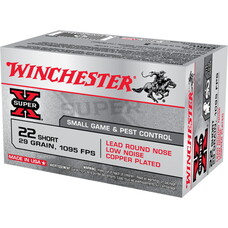 WINCHESTER 22 SHORT 29GR CP RN 1035FPS 50RDS