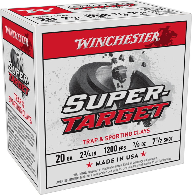 WINCHESTER SUPER TARGET 20GA 2.75"  #7.5  25RDS