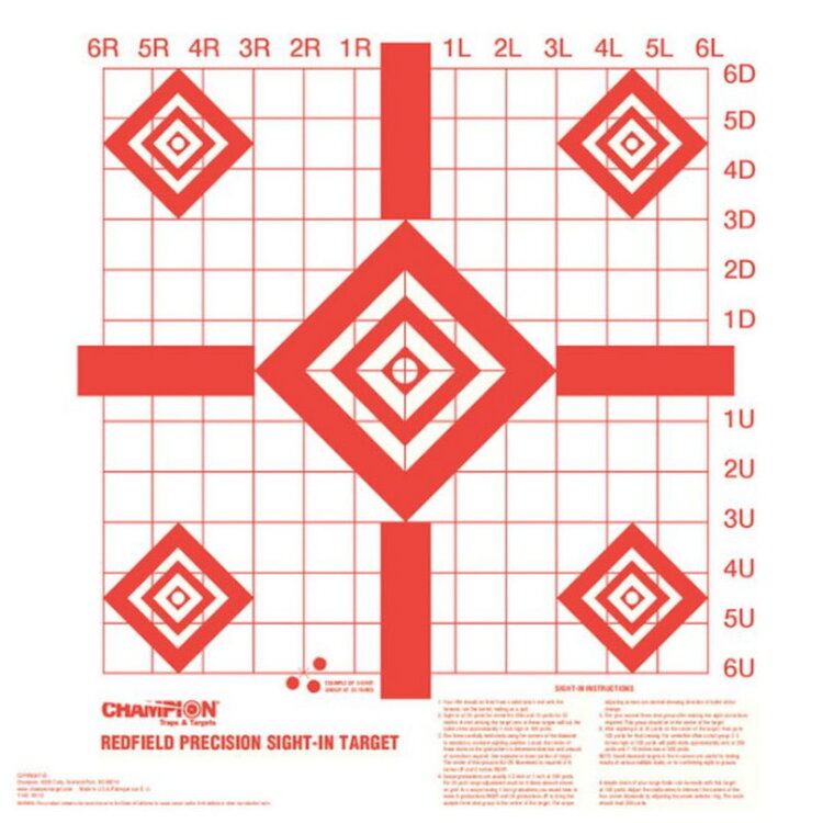 CHAMPION CHAMPION REDFIELD STYLE TARGETS 10 PACK
