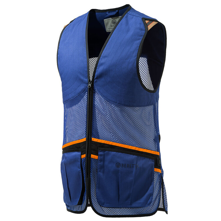 BERETTA FULL MESH SHOOTING VEST BLUE