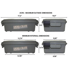 MTM CASE GARD MTM AMMO CRATE UTILITY BOX