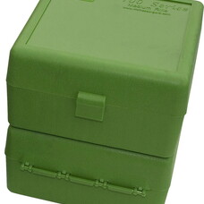 MTM CASE GARD MTM MEDIUM RIFLE  FLIP TOP 100RD AMMO CASE GREEN