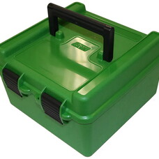 MTM CASE GARD MTM FLIP TOP LARGE RIFLE 100RD DELUXE AMMO CASE GREEN