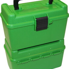 MTM CASE GARD MTM MEDIUM RIFLE 50RD DELUXE AMMO CASE GREEN