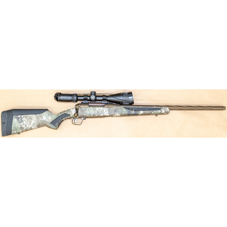 SAVAGE 110 HIGH COUNTRY STRATA BOLT ACTION 6.5 CREED 22'  SPIRAL FLUTED AND THREADED BARREL WITH SCOPE