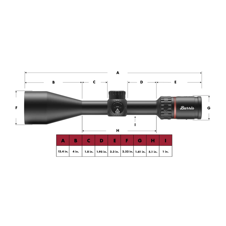 BURRIS FULLFIELD 4-16X50MM BALLISTIC E3 ILLUMINATED RETICLE