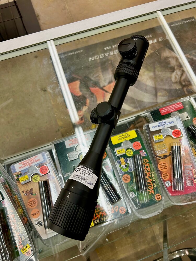 USED VORTEX CROSSFIRE II 6 - 18 X 44 AO V-BRITE RET 1" RIFLE SCOPE